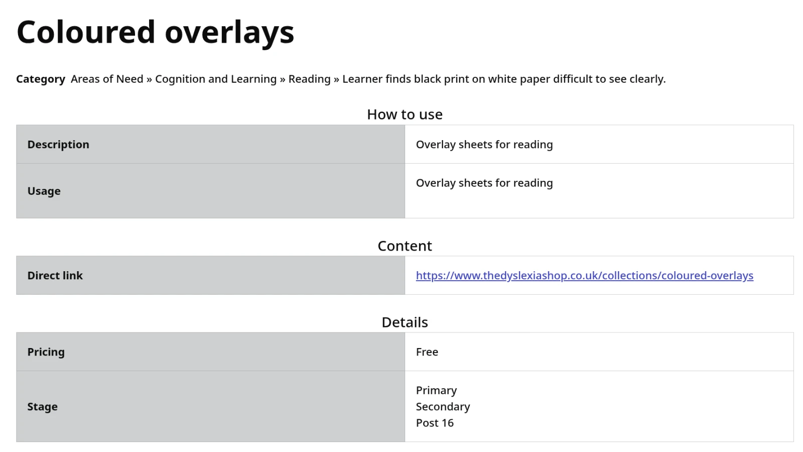 Belong screenshot: the resources attached to a strategy