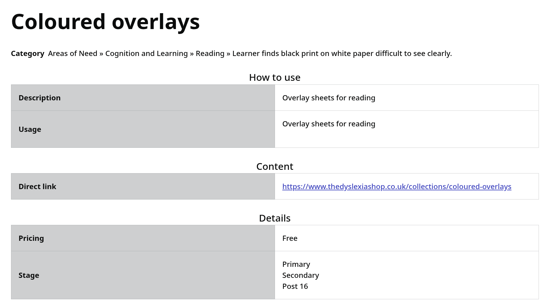 Belong screenshot: the resources attached to a strategy