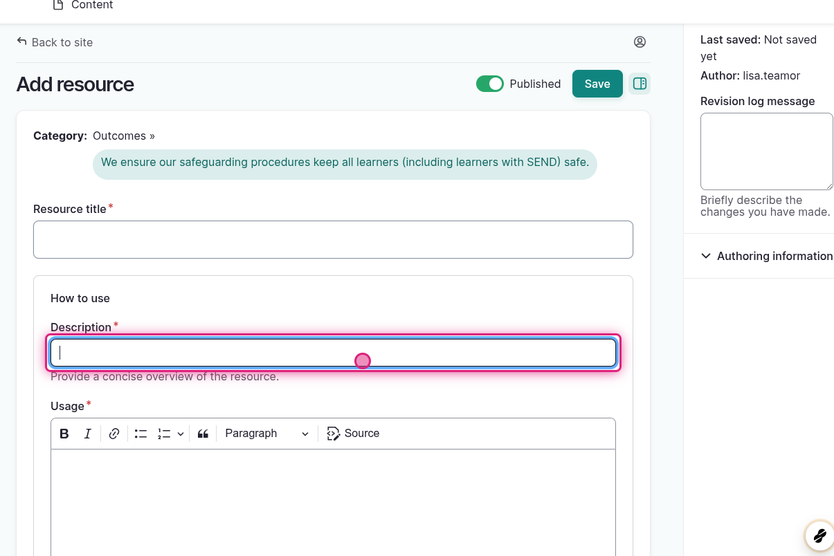 Screenshot of step 9, click on highlight