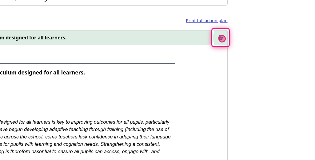 Screenshot of step 2, click on printer icon
